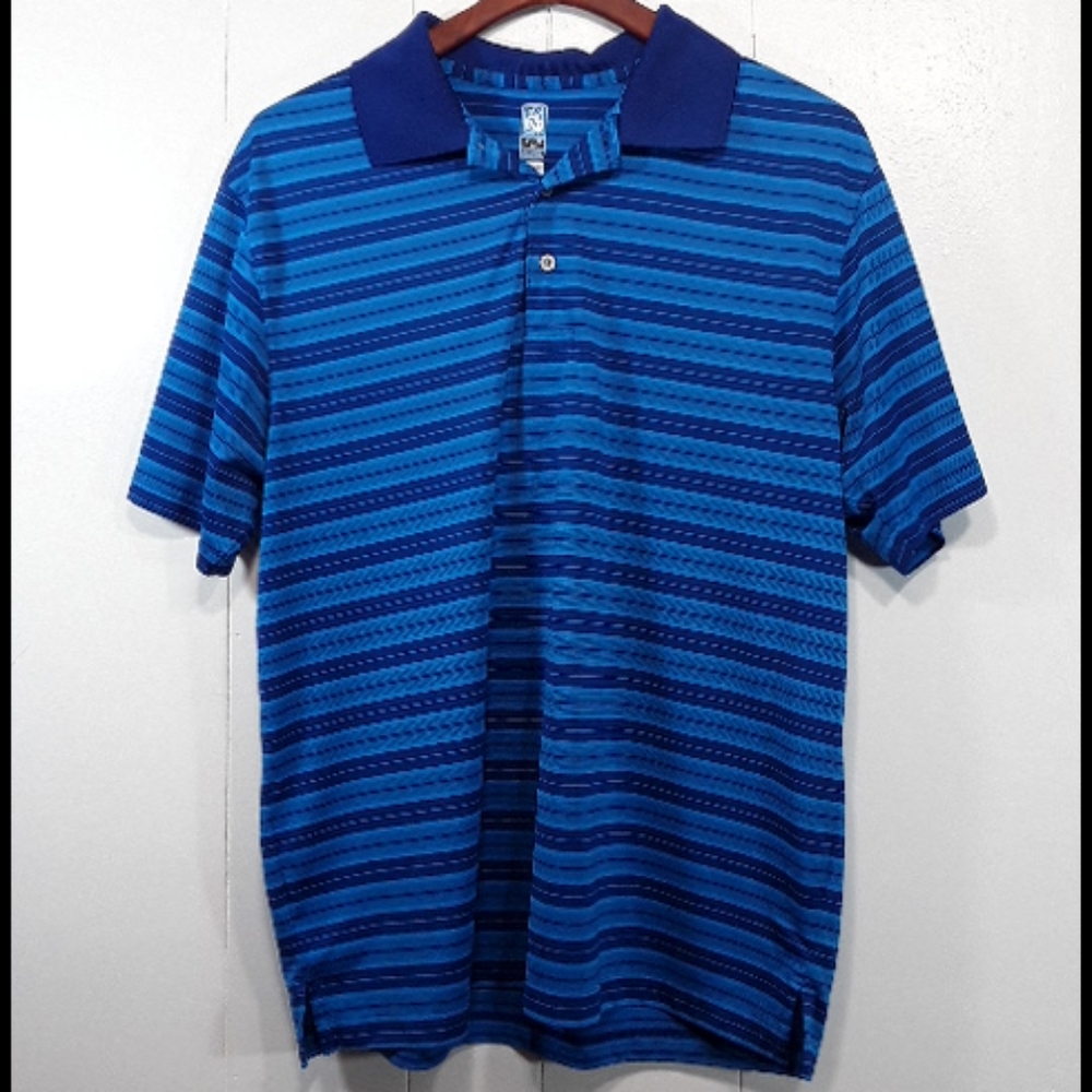 PGA airflux Polo striped short-sleeved shirt size extra large